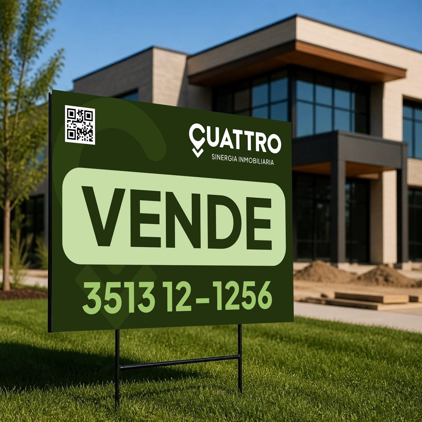 Cartel VENDE de Cuattro